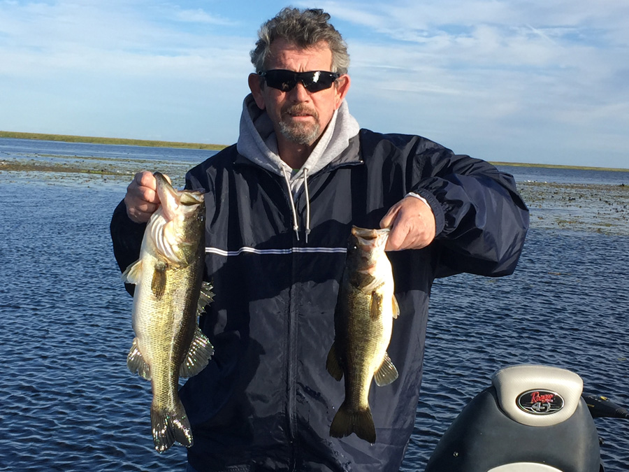 January 19, 2016 Afternoon Charter- Lake Okeechobee Bass Fishing Report